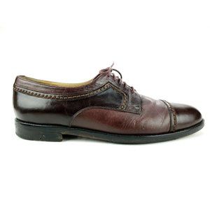 JOHNSTON & MURPHY PANTERA SIZE 8.5 M BROWN CAP TOE